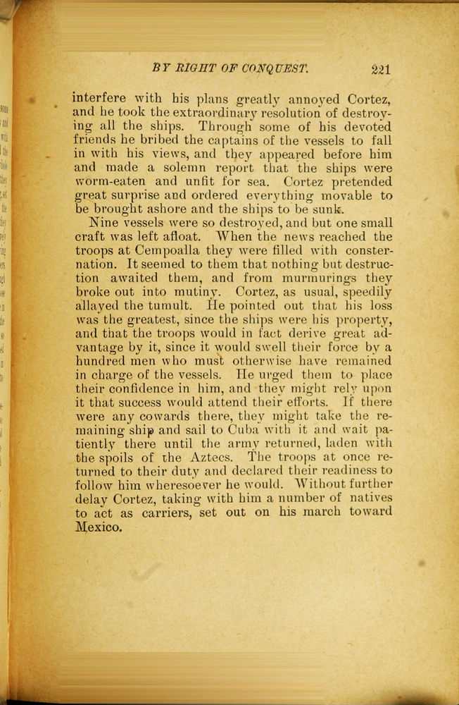 Scan 0233 of By right of conquest, or, With Cortez in Mexico