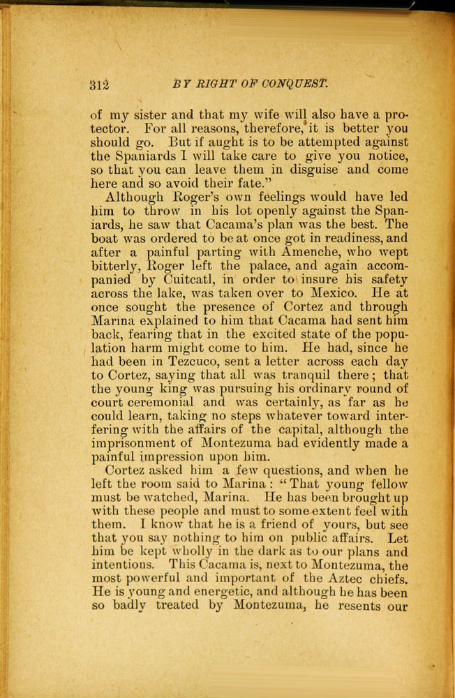 Scan 0324 of By right of conquest, or, With Cortez in Mexico
