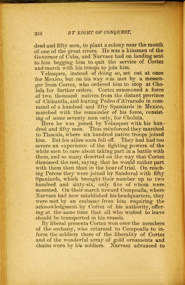 Scan 0348 of By right of conquest, or, With Cortez in Mexico