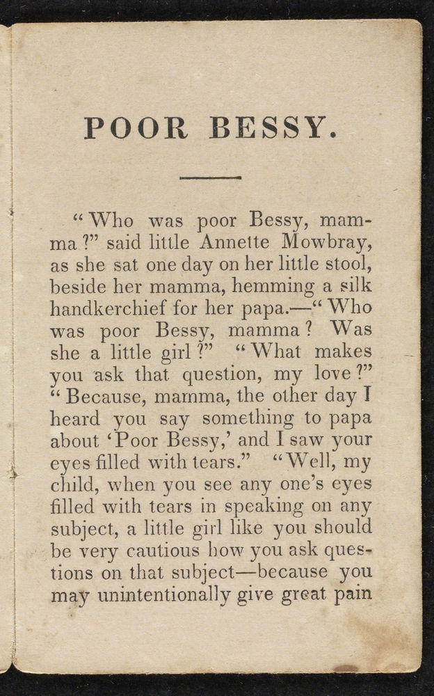 Scan 0005 of Poor Bessy, or, Kindness rewarded