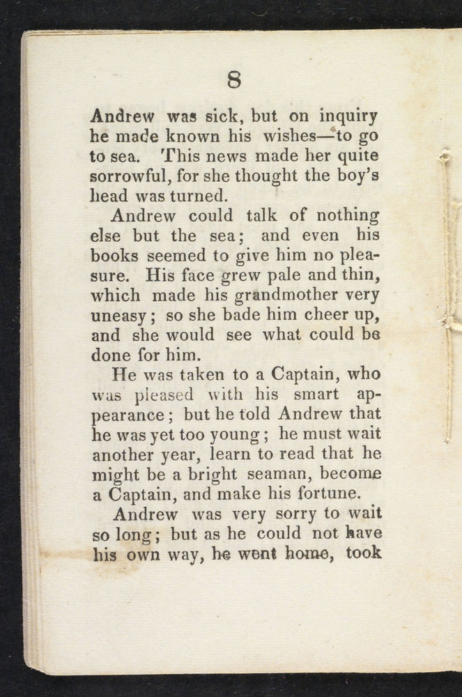 Scan 0010 of The sailor boy, or, The first and last voyage of little Andrew