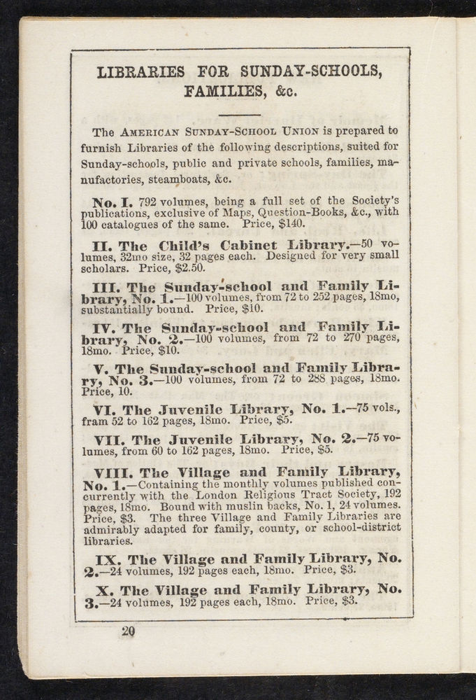 Scan 0020 of The Sunday-school pocket almanac for the year of Our Lord 1855