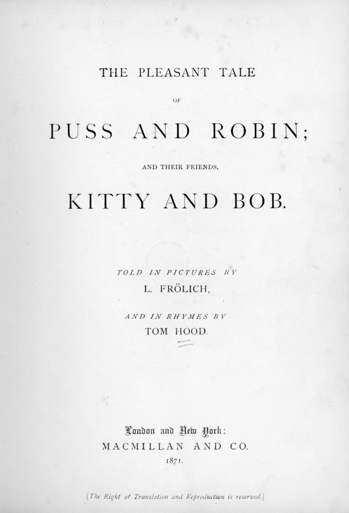 Scan 0007 of Pleasant tale of Puss and Robin, and their friends Kitty and Bob