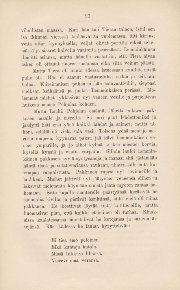 Scan 0098 of Kalevala kerrottuna nuorisolle