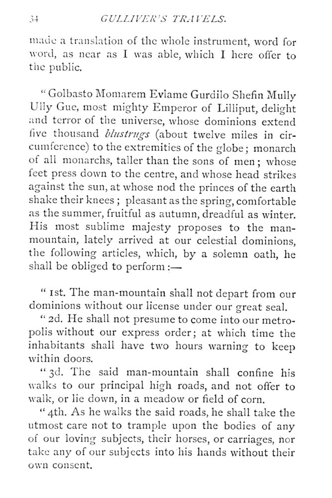 Scan 0080 of Travels into several remote nations of the world by Lemuel Gulliver, first a surgeon and then a captain of several ships, in four parts ..