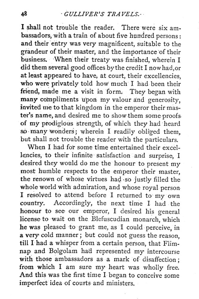 Scan 0095 of Travels into several remote nations of the world by Lemuel Gulliver, first a surgeon and then a captain of several ships, in four parts ..