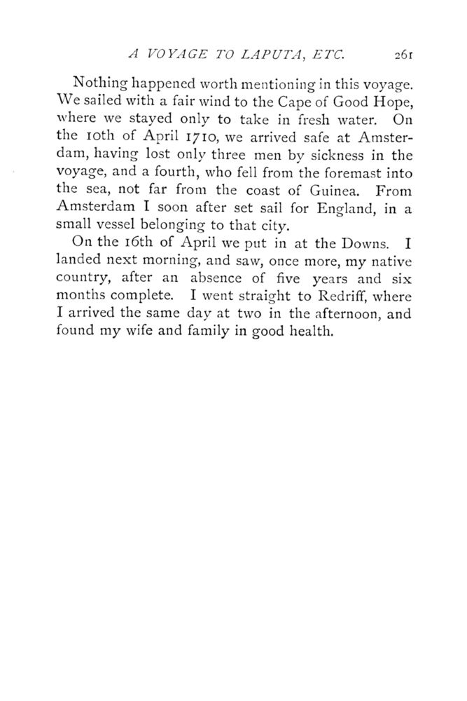 Scan 0311 of Travels into several remote nations of the world by Lemuel Gulliver, first a surgeon and then a captain of several ships, in four parts ..