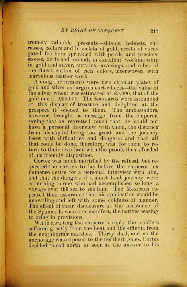 Scan 0229 of By right of conquest, or, With Cortez in Mexico