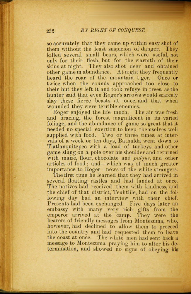 Scan 0244 of By right of conquest, or, With Cortez in Mexico