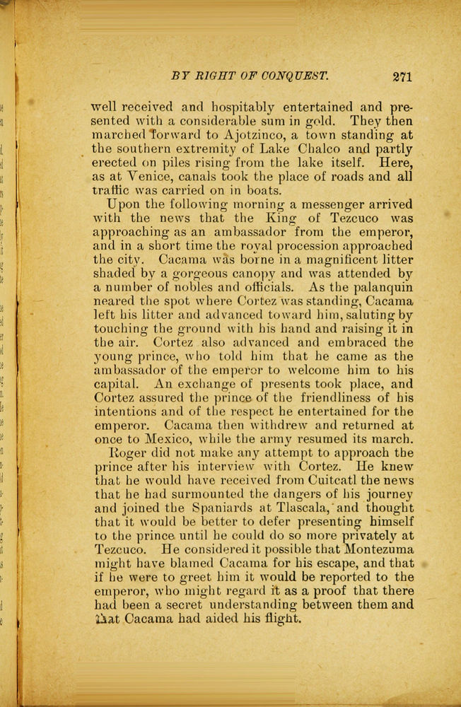 Scan 0283 of By right of conquest, or, With Cortez in Mexico