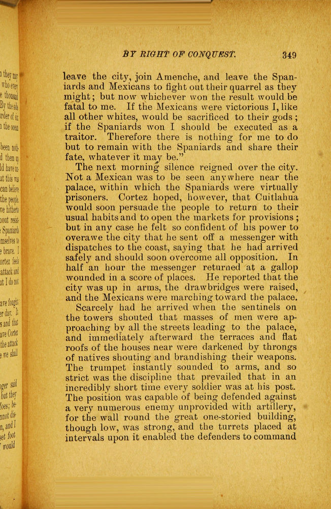 Scan 0361 of By right of conquest, or, With Cortez in Mexico
