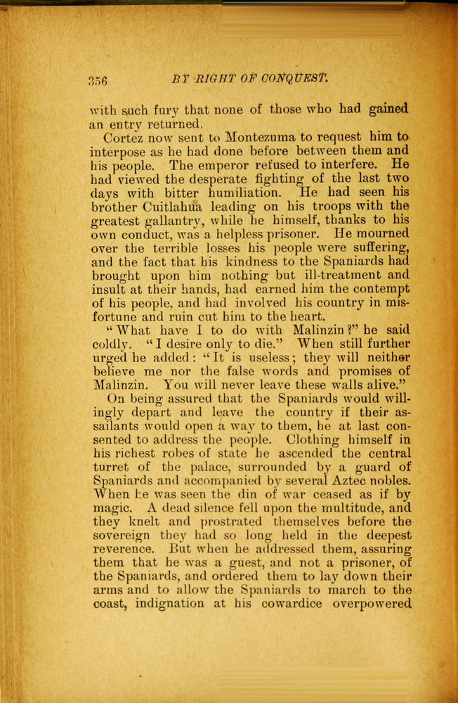 Scan 0368 of By right of conquest, or, With Cortez in Mexico