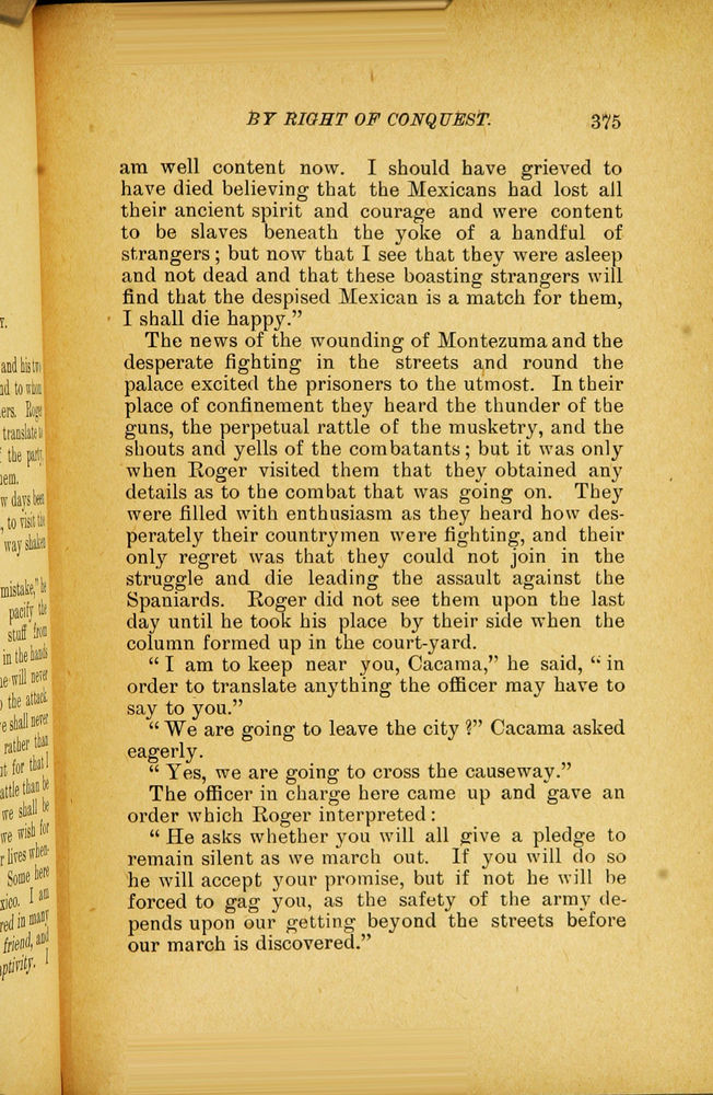 Scan 0387 of By right of conquest, or, With Cortez in Mexico
