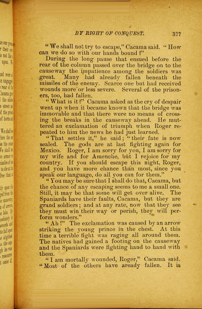 Scan 0389 of By right of conquest, or, With Cortez in Mexico