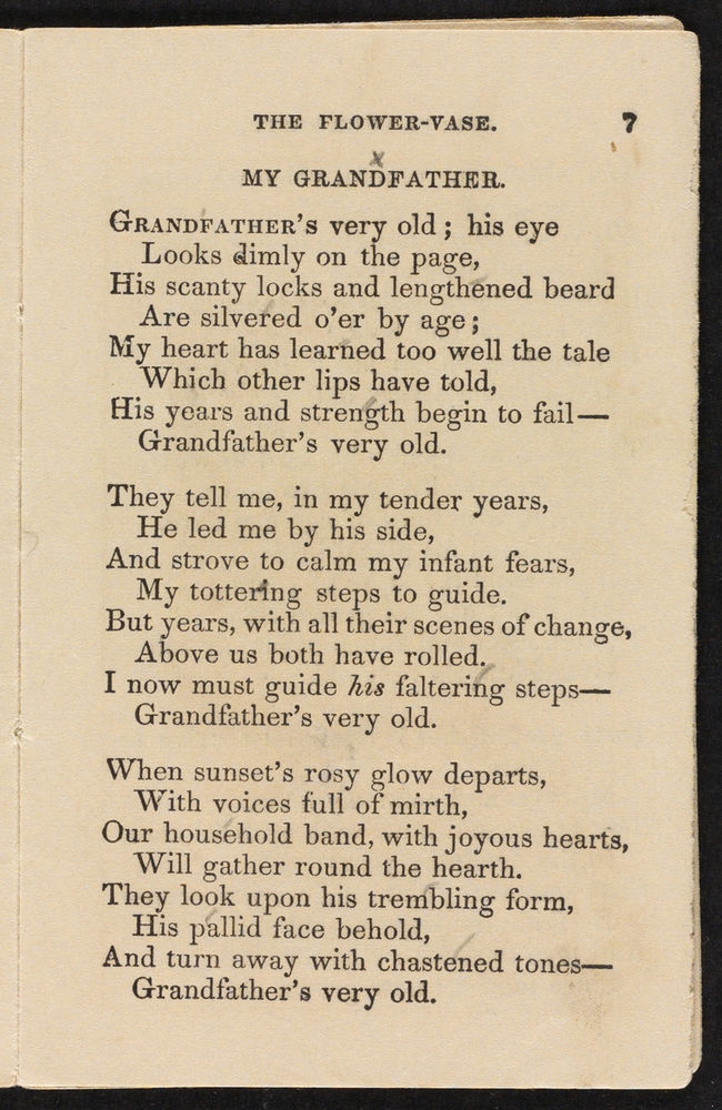 Scan 0009 of The flower-vase, or, Pretty poems for good little children