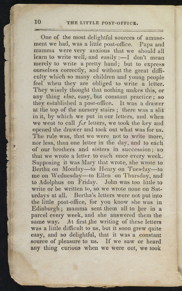 Scan 0012 of The little post-office, or, My brothers and sisters