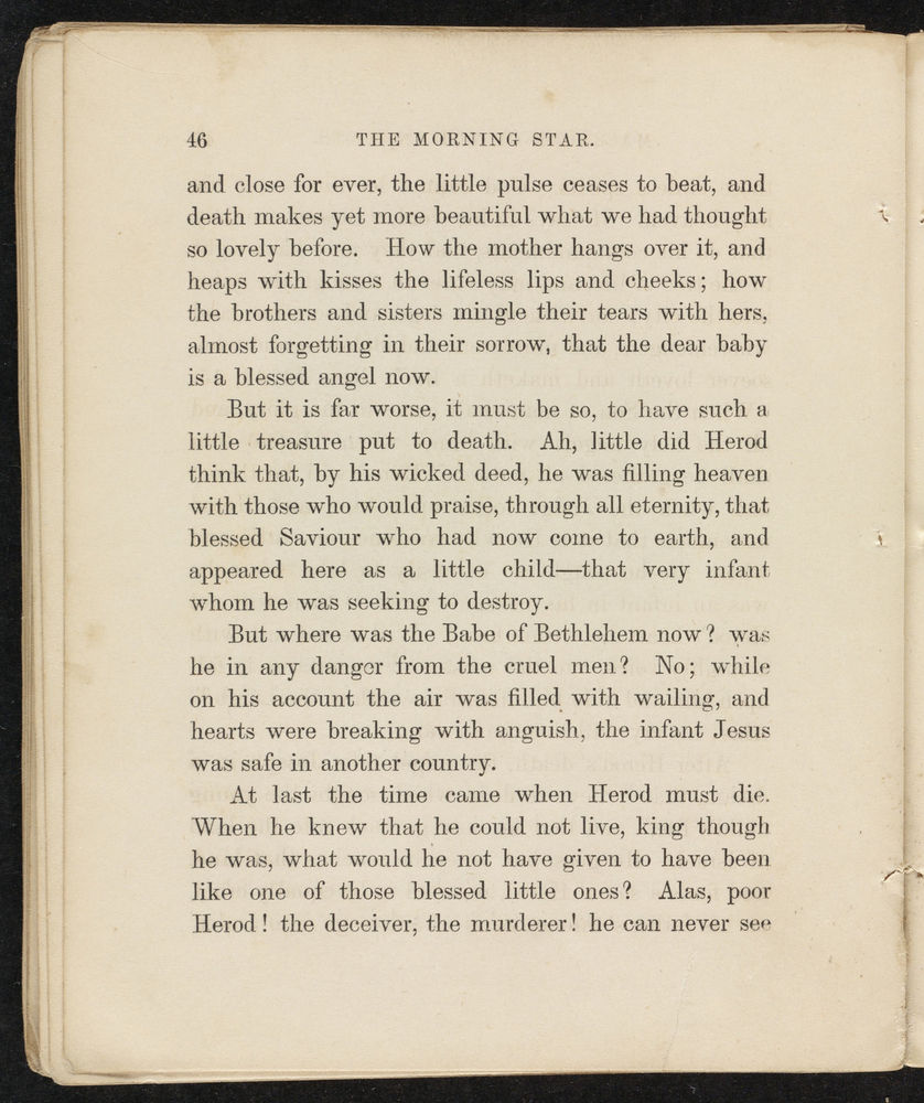 Scan 0050 of The morning star, or, Stories about the childhood of Jesus