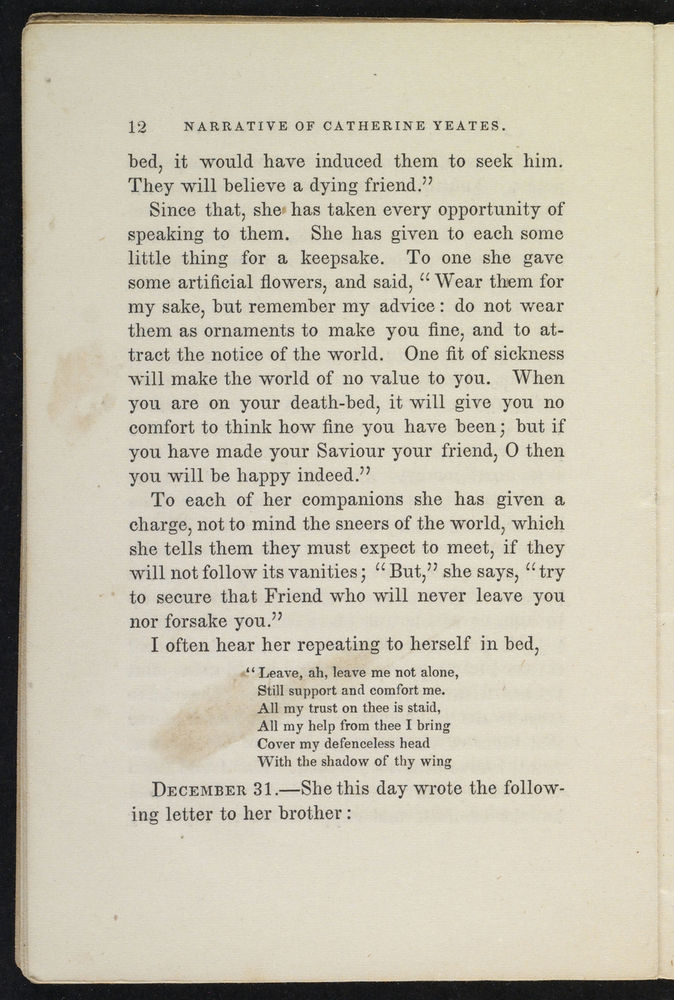 Scan 0014 of Narrative of Catharine Yeates