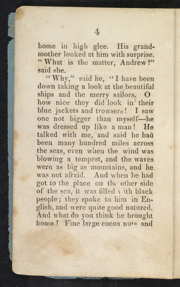 Scan 0006 of The sailor boy, or, The first and last voyage of little Andrew
