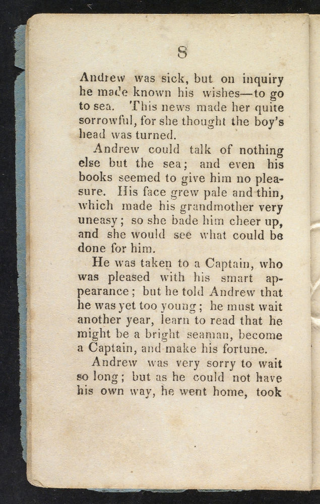 Scan 0010 of The sailor boy, or, The first and last voyage of little Andrew