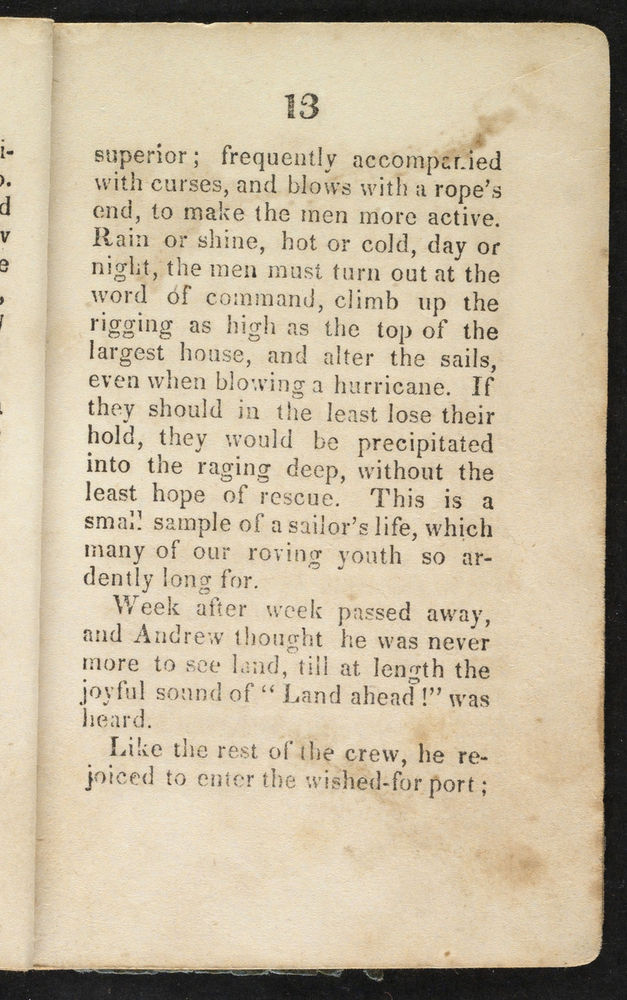Scan 0015 of The sailor boy, or, The first and last voyage of little Andrew