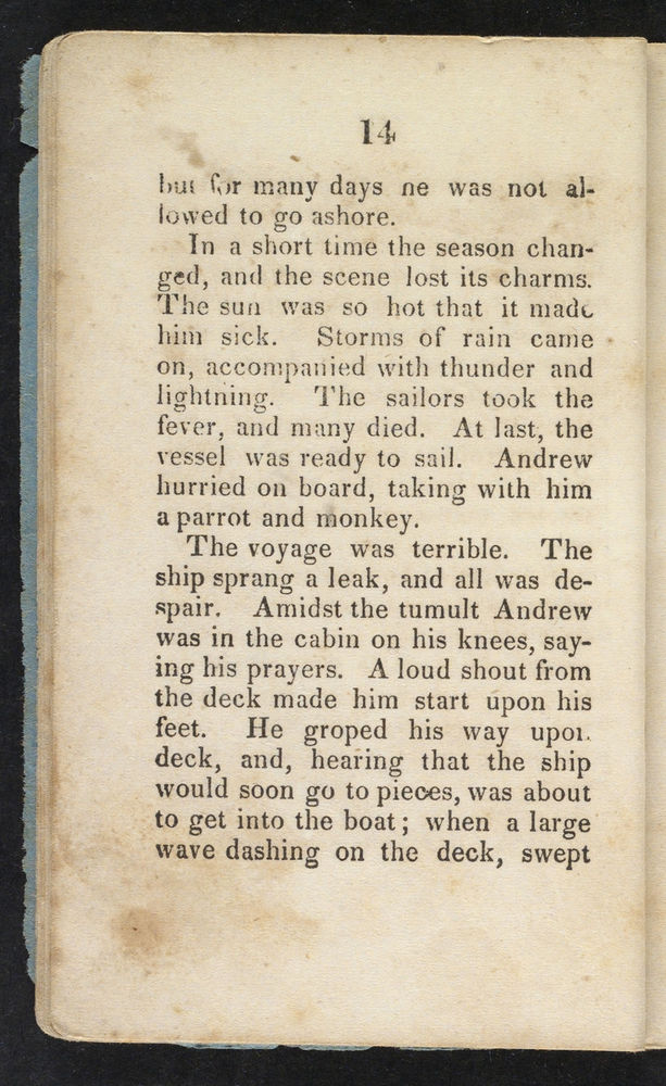 Scan 0016 of The sailor boy, or, The first and last voyage of little Andrew