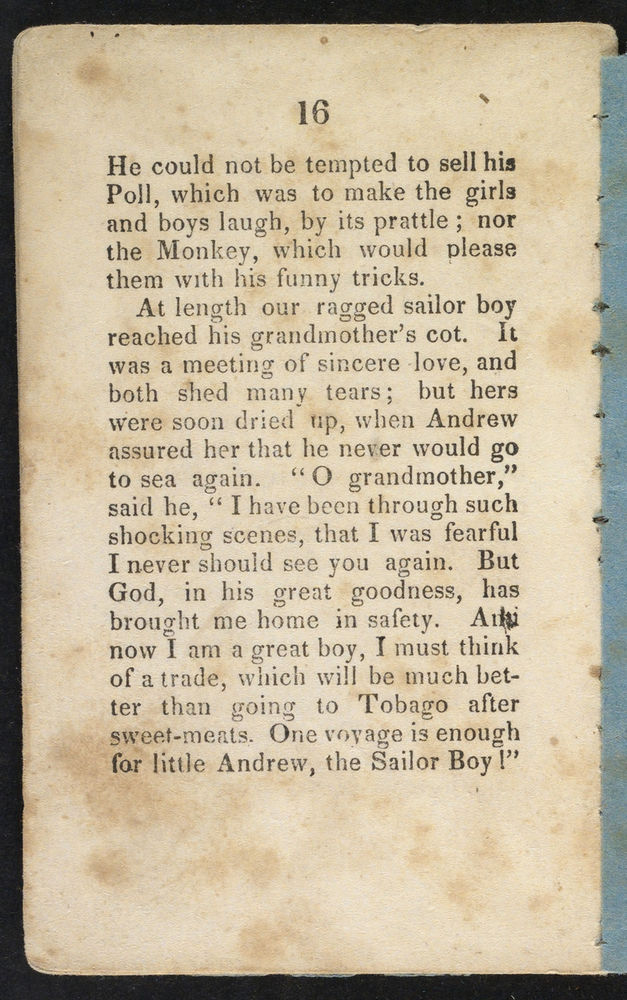 Scan 0018 of The sailor boy, or, The first and last voyage of little Andrew