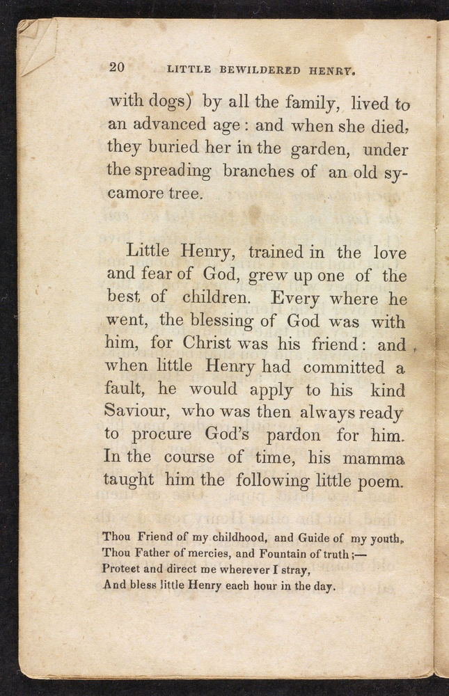 Scan 0020 of The singular and extraordinary adventures of poor little bewildered Henry, who was shut up in an old abbey for three weeks