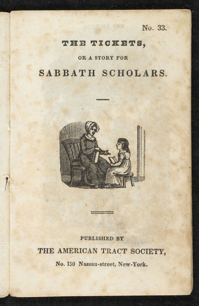 Scan 0003 of The tickets, or, A story for Sabbath scholars