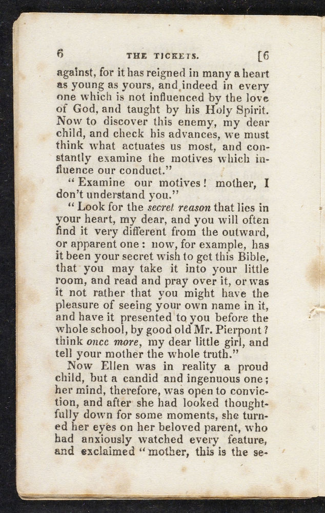 Scan 0008 of The tickets, or, A story for Sabbath scholars