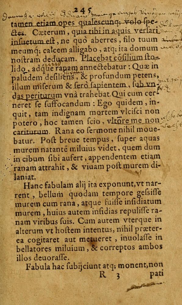 Scan 0269 of Fabulae c. Aesopicae