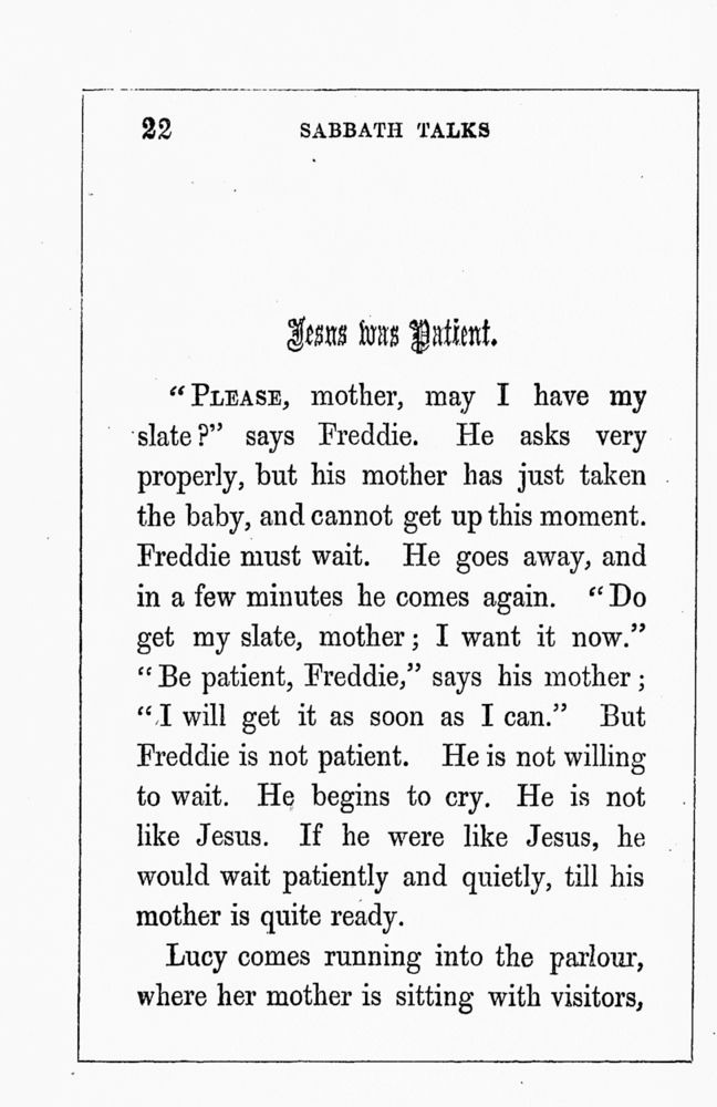 Scan 0026 of Sabbath talks about Jesus