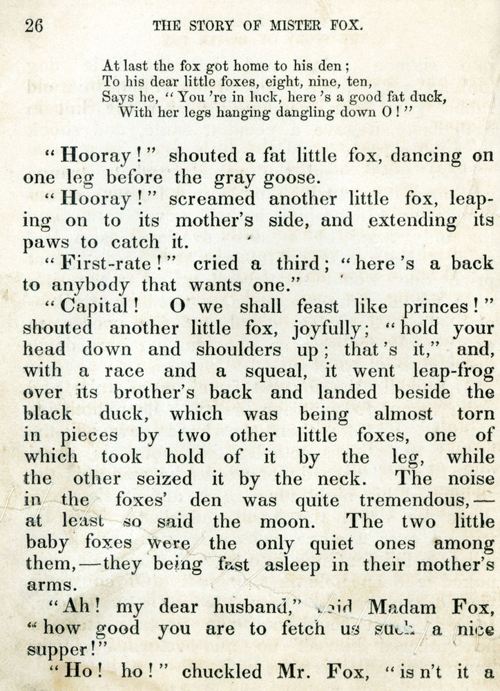 Scan 0026 of The story of Mister Fox