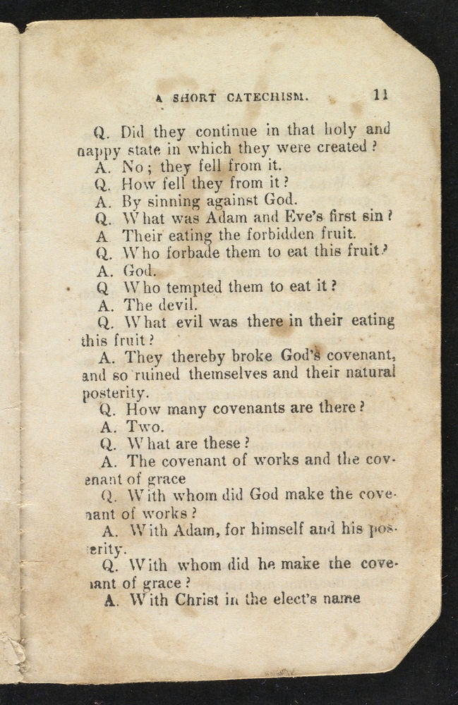 Scan 0013 of A short catechism for young children