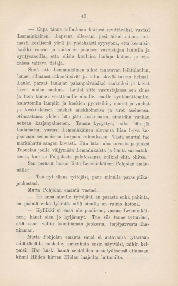 Scan 0049 of Kalevala kerrottuna nuorisolle