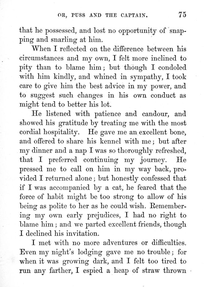 Scan 0080 of Cat and dog, or, Memoirs of Puss and the Captain