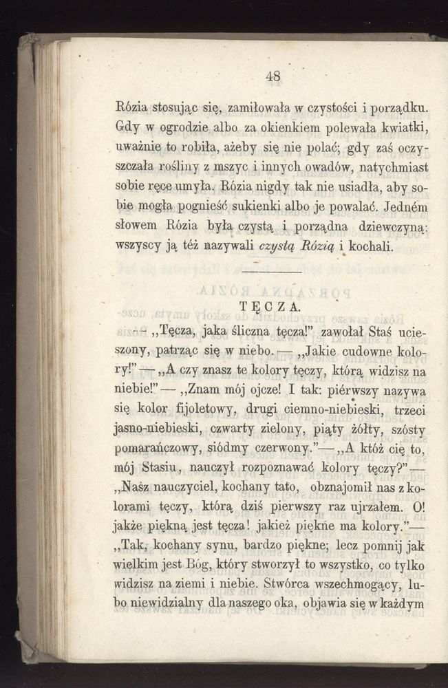 Scan 0120 of Towarzysz pilnych dzieci, czyli Początki czytania i innych wiadomości sposobem łatwym i do pojęcia młodocianego wieku zastosowanym 