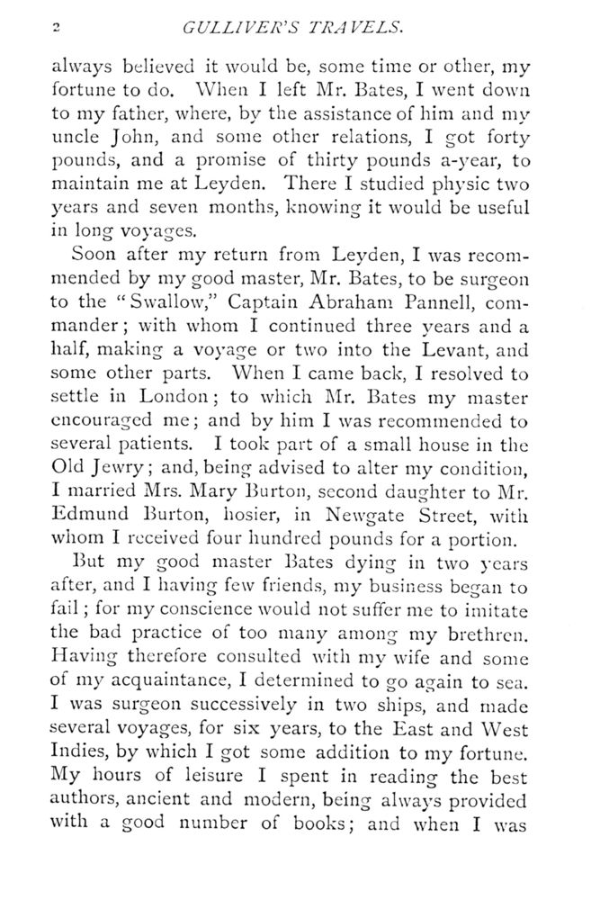 Scan 0048 of Travels into several remote nations of the world by Lemuel Gulliver, first a surgeon and then a captain of several ships, in four parts ..