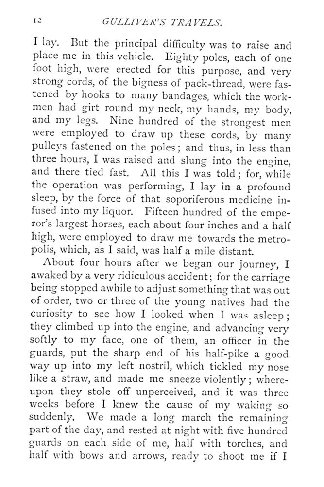 Scan 0058 of Travels into several remote nations of the world by Lemuel Gulliver, first a surgeon and then a captain of several ships, in four parts ..