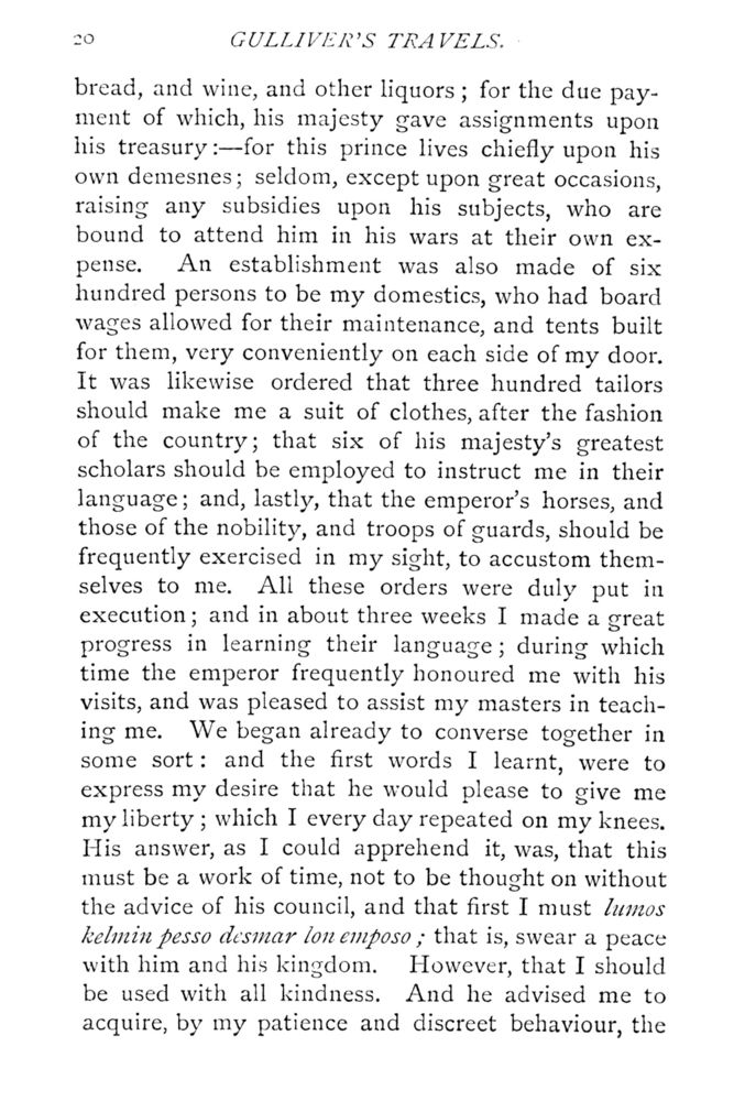 Scan 0066 of Travels into several remote nations of the world by Lemuel Gulliver, first a surgeon and then a captain of several ships, in four parts ..