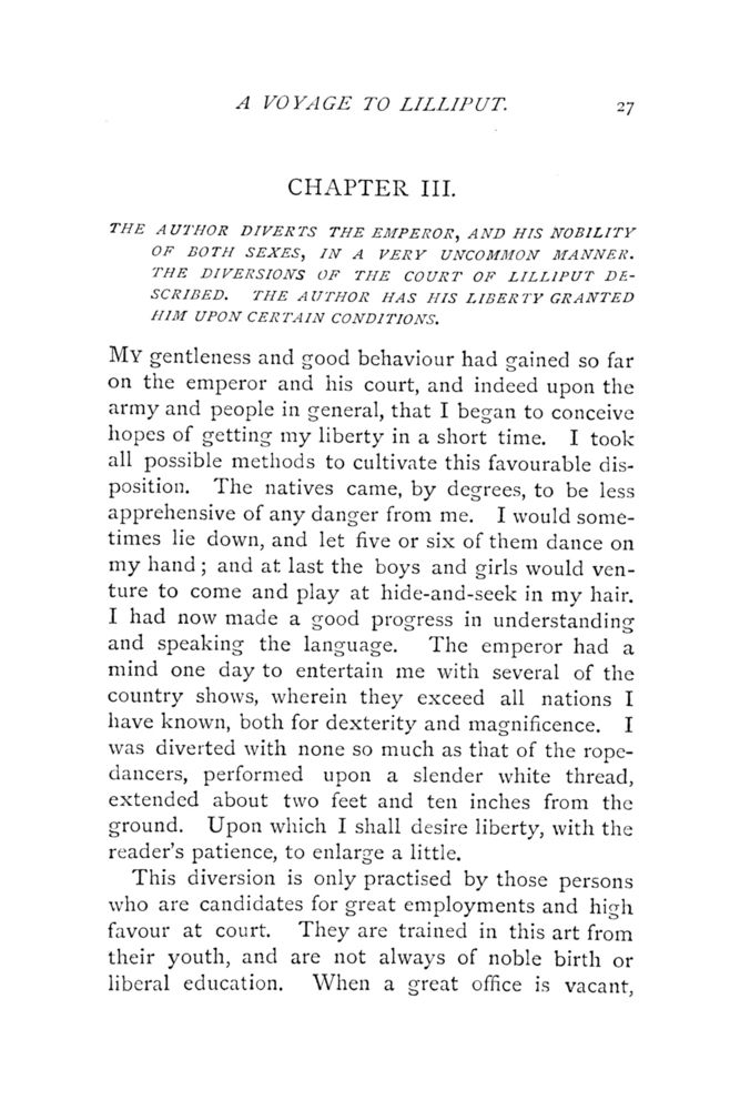 Scan 0073 of Travels into several remote nations of the world by Lemuel Gulliver, first a surgeon and then a captain of several ships, in four parts ..