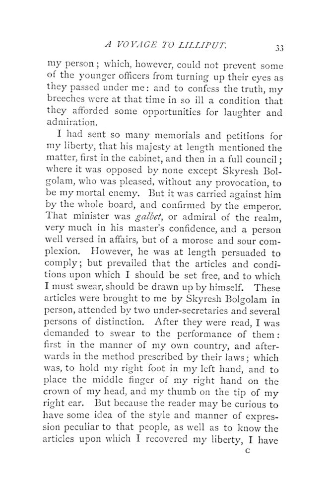 Scan 0079 of Travels into several remote nations of the world by Lemuel Gulliver, first a surgeon and then a captain of several ships, in four parts ..