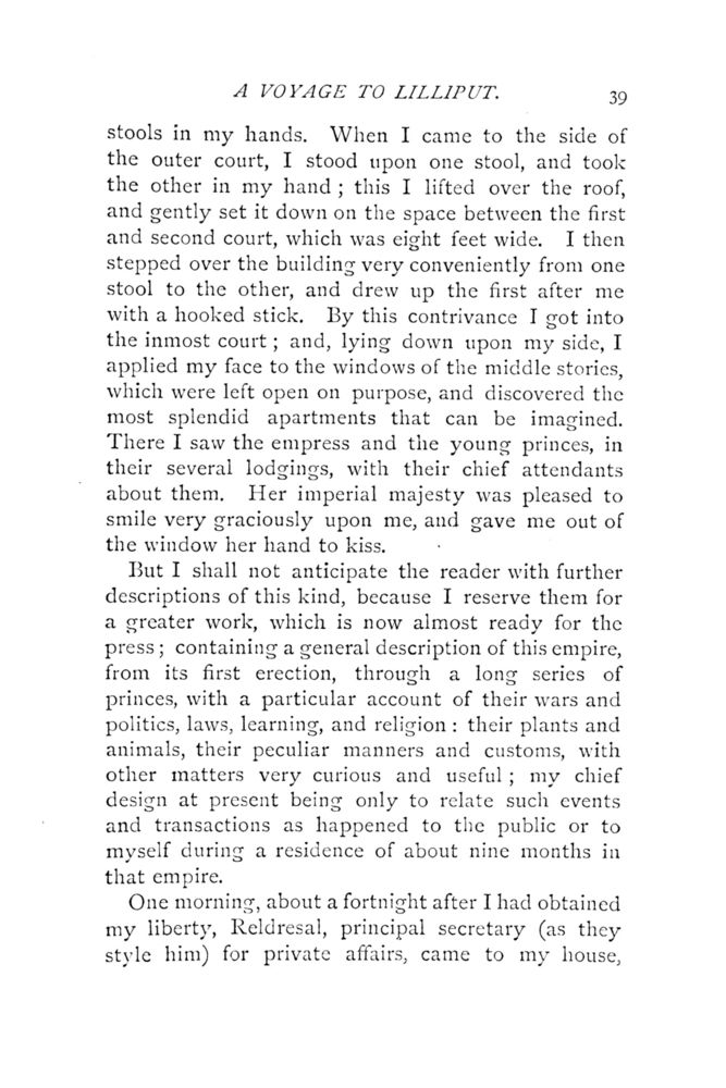 Scan 0085 of Travels into several remote nations of the world by Lemuel Gulliver, first a surgeon and then a captain of several ships, in four parts ..