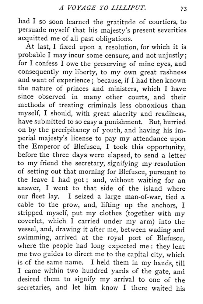 Scan 0120 of Travels into several remote nations of the world by Lemuel Gulliver, first a surgeon and then a captain of several ships, in four parts ..