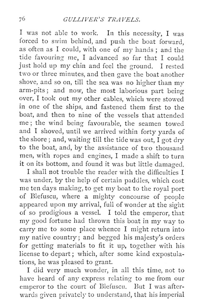 Scan 0123 of Travels into several remote nations of the world by Lemuel Gulliver, first a surgeon and then a captain of several ships, in four parts ..