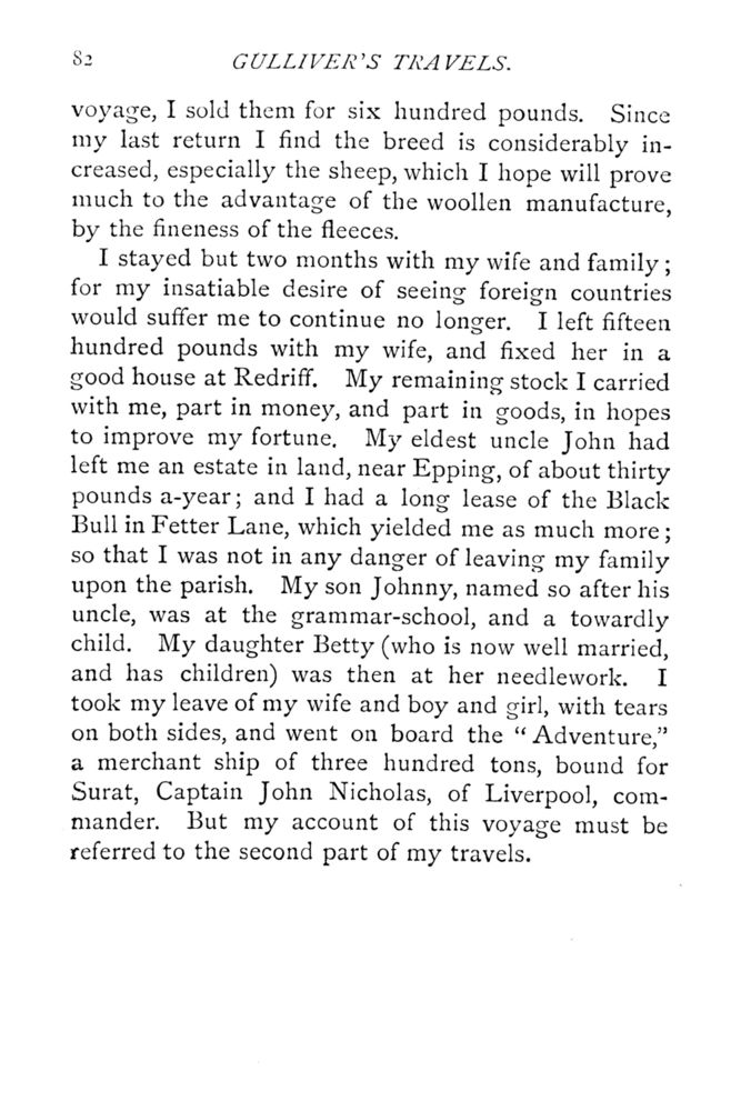 Scan 0129 of Travels into several remote nations of the world by Lemuel Gulliver, first a surgeon and then a captain of several ships, in four parts ..