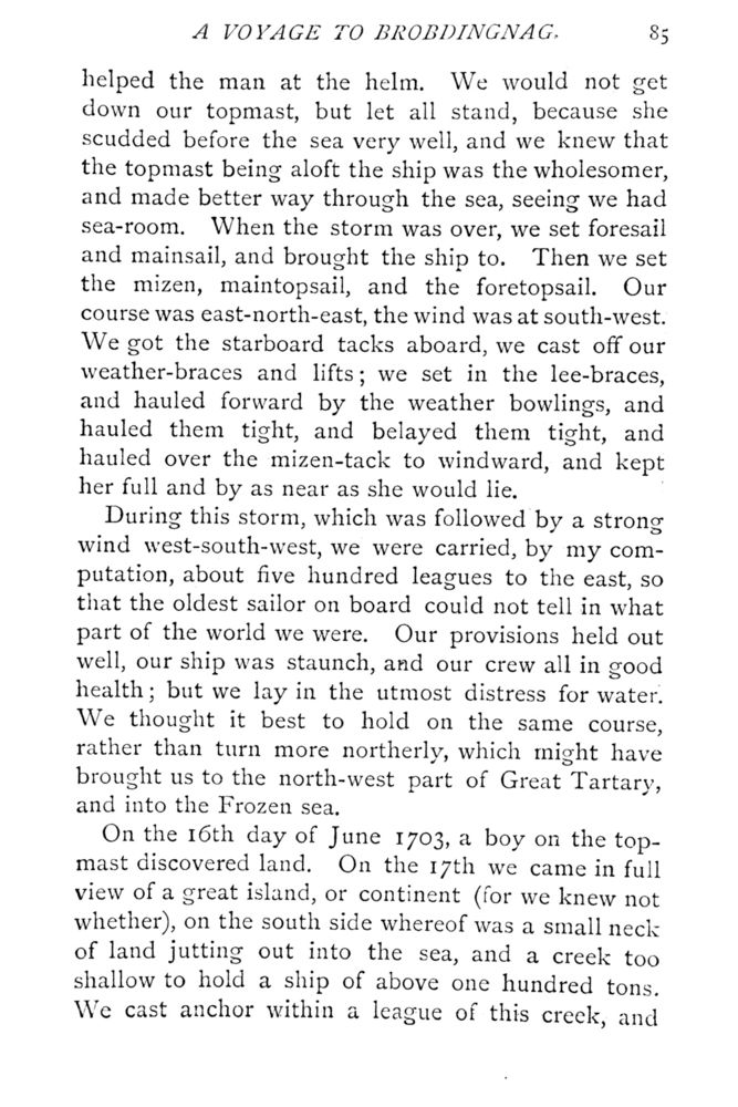 Scan 0132 of Travels into several remote nations of the world by Lemuel Gulliver, first a surgeon and then a captain of several ships, in four parts ..