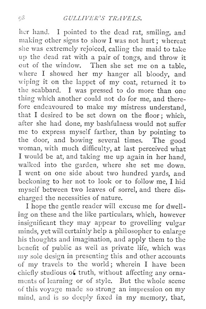 Scan 0145 of Travels into several remote nations of the world by Lemuel Gulliver, first a surgeon and then a captain of several ships, in four parts ..