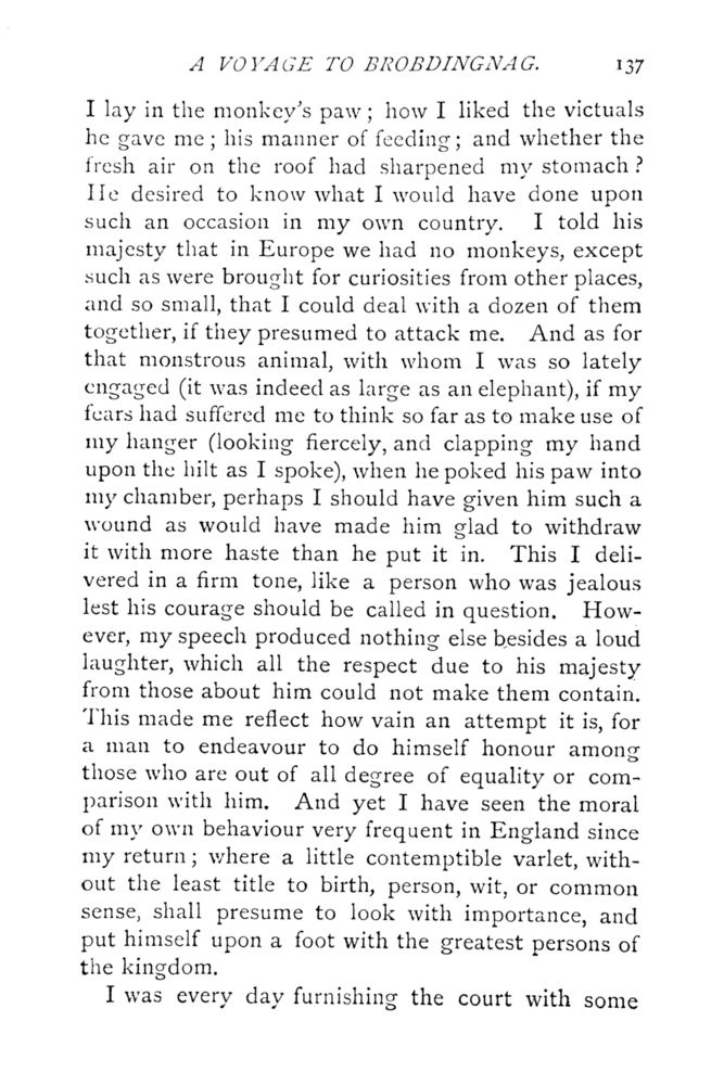 Scan 0185 of Travels into several remote nations of the world by Lemuel Gulliver, first a surgeon and then a captain of several ships, in four parts ..