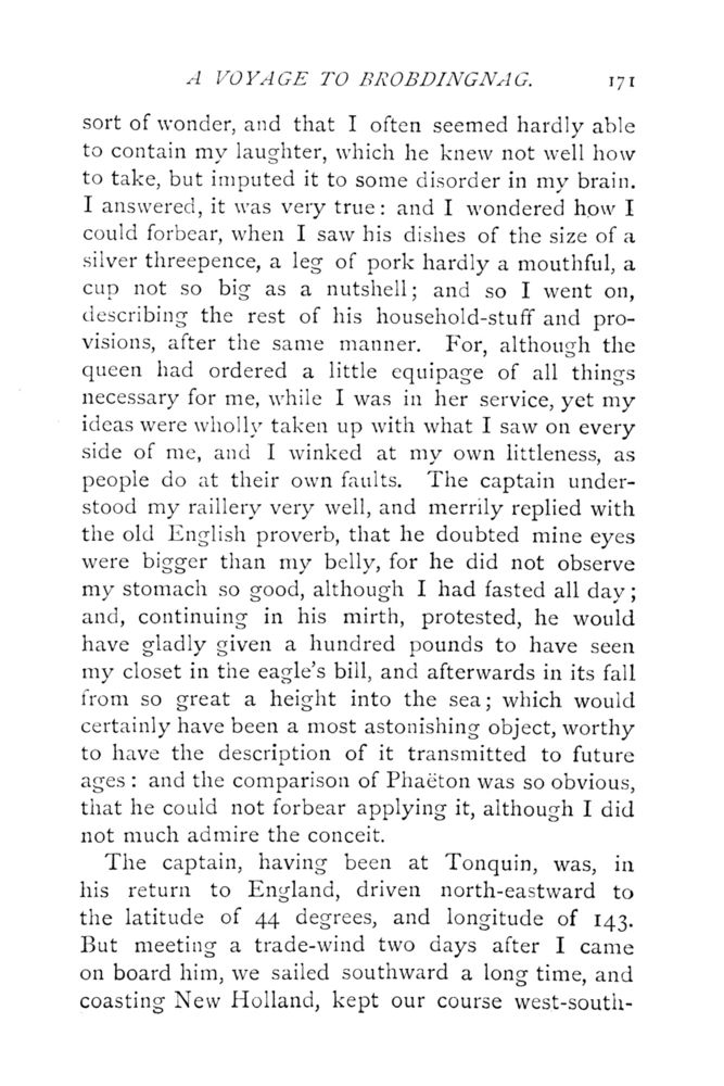 Scan 0219 of Travels into several remote nations of the world by Lemuel Gulliver, first a surgeon and then a captain of several ships, in four parts ..